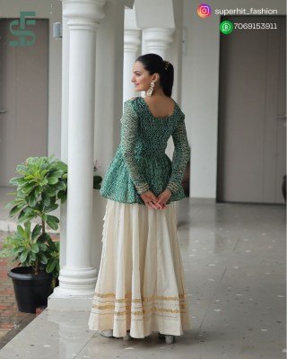 Navratri 1184 Peacock Blue Colour Splendor Kora Cotton Lehenga Choli Bandhani Print Kora Cotton Lehenga with Gota Patti And Kutchi Gamthi Patchwork Wh lehenga choli