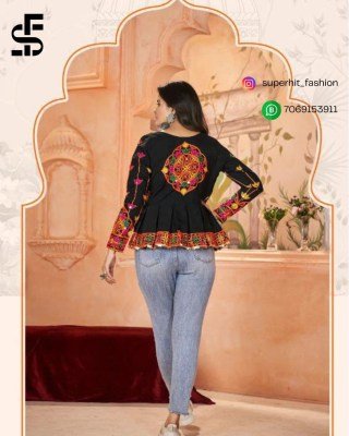 Navratri Night Sparkle Kediya Embroidered Mirror Collection5041 Dazzle Dance Kediya Real Mirror  Embroidery Work Wholesale kurtis