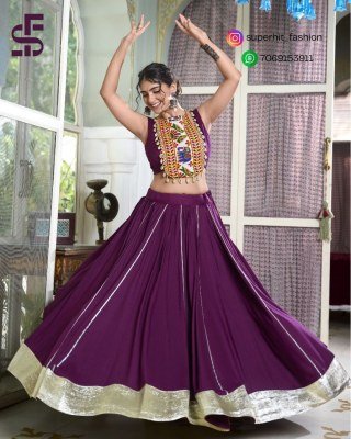 Navratri Radiance 1616 Wine Colour Rayon Lehenga with Gamthi Work And Cowrie Lace Blouse  Gotta Patti Rayon Lehenga And Gamthi Embroidered Blouse Se lehenga choli