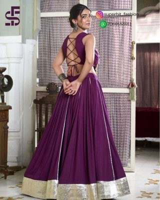 Navratri Radiance 1616 Wine Colour Rayon Lehenga with Gamthi Work And Cowrie Lace Blouse  Gotta Patti Rayon Lehenga And Gamthi Embroidered Blouse Se lehenga choli
