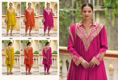 Navya by Your Choice Heavy Chinon Flair Kurti with Fancy Afghani with dupatta catalogue at low price readymade suit catalogs