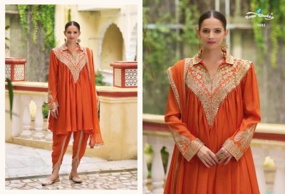 Navya by Your Choice Heavy Chinon Flair Kurti with Fancy Afghani with dupatta catalogue at low price readymade suit catalogs