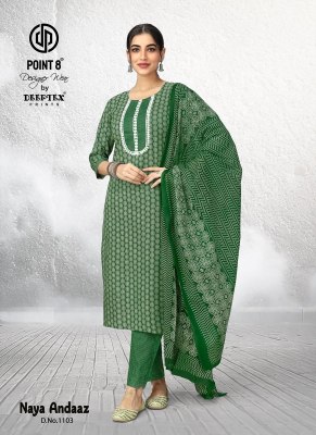 Naya Andaaz Vol 11 by Deeptex Pre Cotton Printed ready to wear suit collection readymade suit catalogs