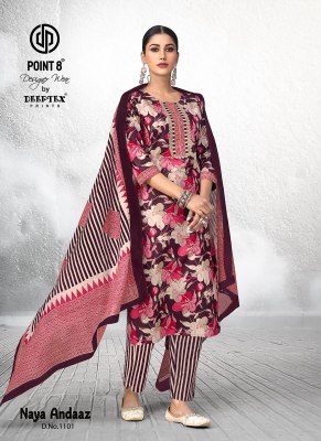 Naya Andaaz Vol 11 by Deeptex Pre Cotton Printed ready to wear suit collection readymade suit catalogs