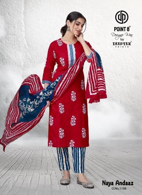 Naya Andaaz Vol 11 by Deeptex Pre Cotton Printed ready to wear suit collection readymade suit catalogs