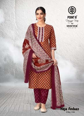 Naya Andaaz Vol 11 by Deeptex Pre Cotton Printed ready to wear suit collection readymade suit catalogs