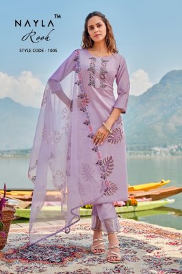 Nayla Rooh Pure Modal Chanderi Work Readymade Salwar Kameez catalogue wholesale rate  Amavi