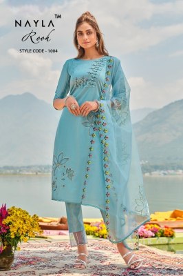 Nayla Rooh Pure Modal Chanderi Work Readymade Salwar Kameez catalogue wholesale rate  kurtis catalogs
