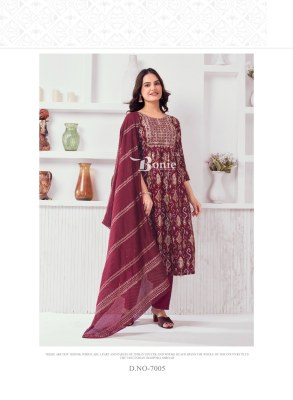 Nayra 7 by Boine heavy reyon prosium printed nyra kurti pant and dupatta catalogue at low rate  readymade suit catalogs