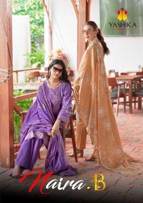 Nayra B by Yashika trends heavy cotton printed unstitched salwar suit catalogue at affordable rate Amavi