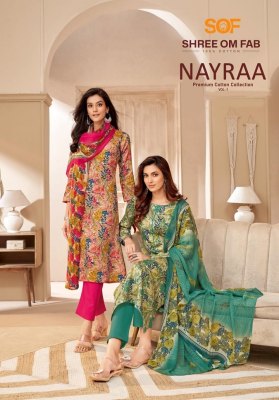 Nayraa vol 1 by Sof Heavy Cotton printed unstitched dress material catalogue at affordable rate Amavi