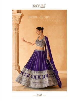 Nazakat by Sayuri Designer Premium real Georgette embroidered Lehenga choli catalogue at affordable rate lehenga choli catalogs