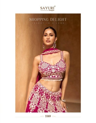 Nazakat by Sayuri Designer Premium real Georgette embroidered Lehenga choli catalogue at affordable rate lehenga choli catalogs