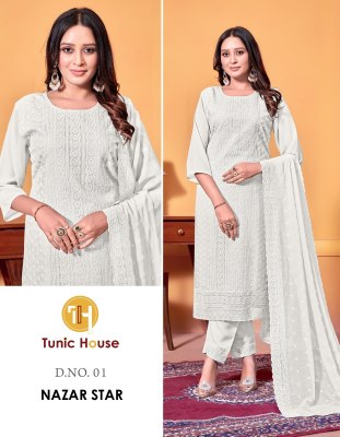 Nazar Star by Tunic House Designer readymade suit with low price Tunic house 