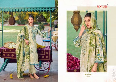 Needle wonder by Romani Premium soft cotton Digital Printed Heavy Embroidered unstitched suit catalogue in low budget readymade suit catalogs