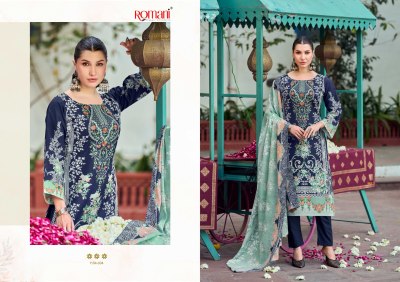 Needle wonder by Romani Premium soft cotton Digital Printed Heavy Embroidered unstitched suit catalogue in low budget readymade suit catalogs