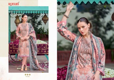 Needle wonder by Romani Premium soft cotton Digital Printed Heavy Embroidered unstitched suit catalogue in low budget readymade suit catalogs