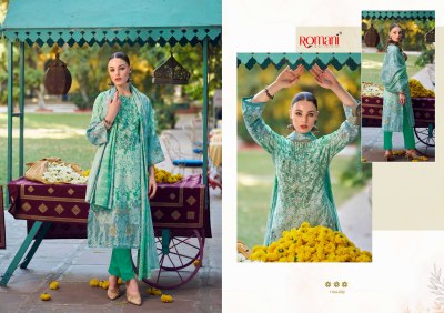 Needle wonder by Romani Premium soft cotton Digital Printed Heavy Embroidered unstitched suit catalogue in low budget readymade suit catalogs