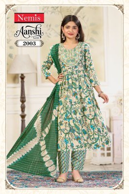 Nemis Aanshi Vol 2 Readymade Capsule Foil Print Kurti Pant Set readymade suit catalogs