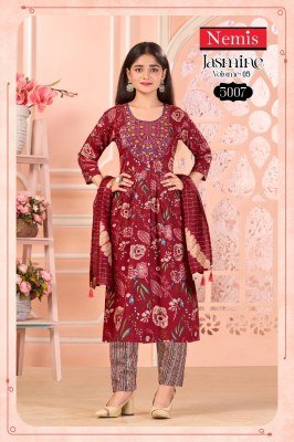 Nemis Jasmine Vol 5  Capsule Foil Print Top And Bottom with Fancy Dupatta Set Wholesale kurtis catalogs