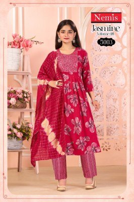 Nemis Jasmine Vol 5  Capsule Foil Print Top And Bottom with Fancy Dupatta Set Wholesale kurtis catalogs