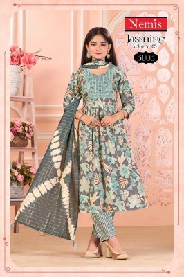 Nemis Jasmine Vol 5  Capsule Foil Print Top And Bottom with Fancy Dupatta Set Wholesale kurtis catalogs