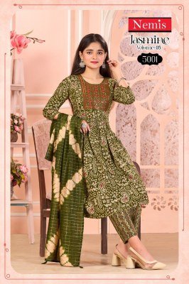 Nemis Jasmine Vol 5  Capsule Foil Print Top And Bottom with Fancy Dupatta Set Wholesale kurtis catalogs