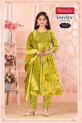 Nemis Jasmine Vol 5  Capsule Foil Print Top And Bottom with Fancy Dupatta Set Wholesale kurtis catalogs