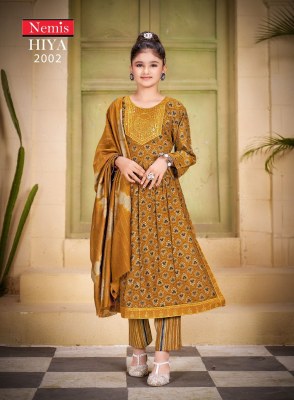 Nemis by Hiya vol 2 capsual reyon print with embroidered readymade suit catalogue at affordable rate readymade suit catalogs