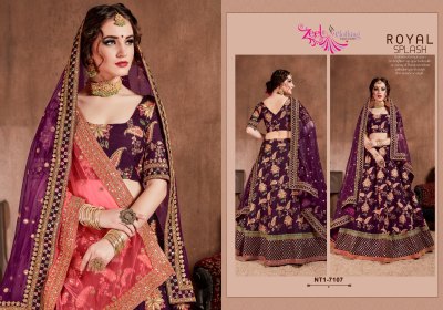 Neo traditional vol 1 by Zeel clothing exclusive embroidered lehenga choli catalogue at low rate lehenga choli catalogs