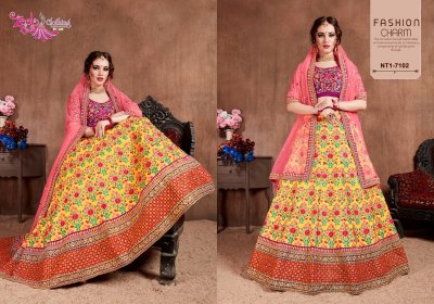 Neo traditional vol 1 by Zeel clothing exclusive embroidered lehenga choli catalogue at low rate lehenga choli catalogs