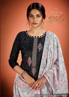 Netra vol 5 by Vastu pure cotton printed with embroidered kurti pant and dupatta catalogue at affordable rate Amavi