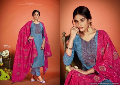 Netra vol 5 by Vastu pure cotton printed with embroidered kurti pant and dupatta catalogue at affordable rate readymade suit catalogs