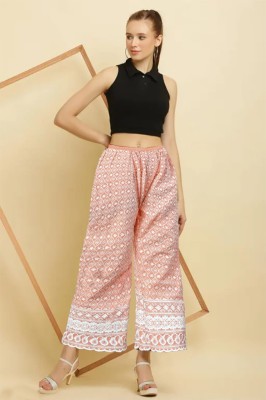 New Arrival Lunch Lucknowi Chicken Embroidered Lower Palazzos catalogue  bottom wear catalogs