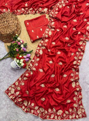 New Arrivals Crepe Silk Bits Work Multi Two-Tone Designer Saree sarees