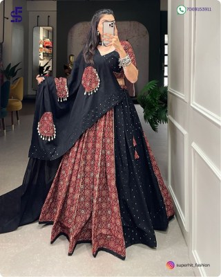 New Gorgeous Mirror Work Collection Lehenga Choli 2025 Pure Cotton Fabric Wholesale  lehenga choli