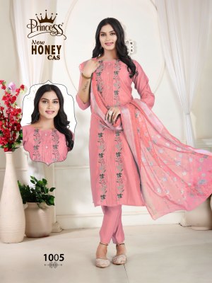 New Honey Cas by Princess Creation Heavy Roman silk Cotton digital Printed Readymade suit catalogue at low price readymade suit catalogs