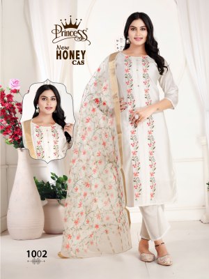 New Honey Cas by Princess Creation Heavy Roman silk Cotton digital Printed Readymade suit catalogue at low price readymade suit catalogs