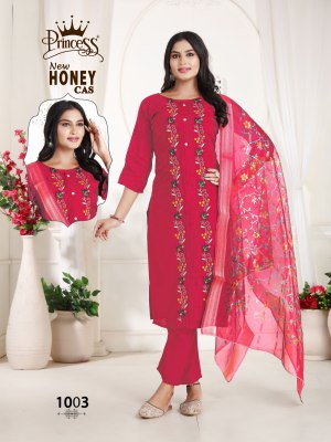 New Honey Cas by Princess Creation Heavy Roman silk Cotton digital Printed Readymade suit catalogue at low price readymade suit catalogs