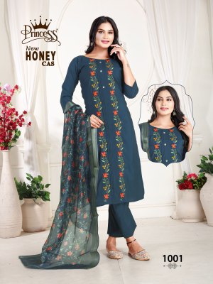 New Honey Cas by Princess Creation Heavy Roman silk Cotton digital Printed Readymade suit catalogue at low price readymade suit catalogs