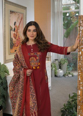 New Premium Cotton 60x60 Embroidered 3-Piece Suit Set Size wise Combo Set