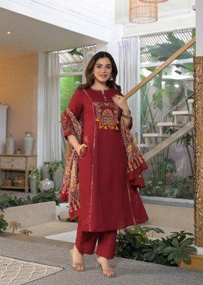New Premium Cotton 60x60 Embroidered 3-Piece Suit Set Size wise Combo Set