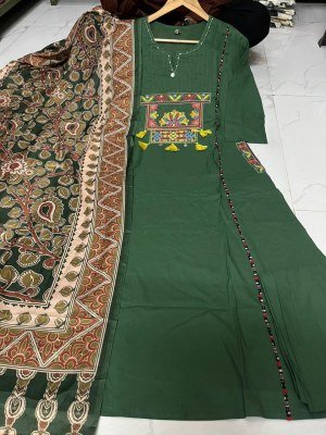 New Premium Cotton 60x60 Embroidered 3-Piece Suit Set Size wise Combo Set