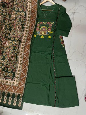 New Premium Cotton 60x60 Embroidered 3-Piece Suit Set Size wise Combo Set