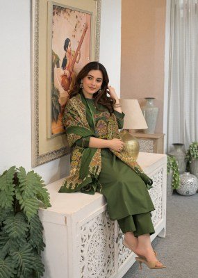 New Premium Cotton 60x60 Embroidered 3-Piece Suit Set Size wise Combo Set