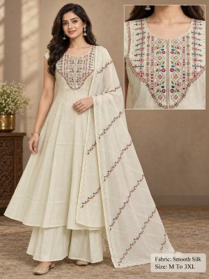 New Premium Smooth Silk 3-Piece Round Palazzo Pair Collection Size wise Combo Set