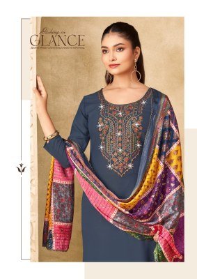 Nigar vol 2 by Ganeshji Pure Reyon Slub With Embroidery work unstitched suit with low budget price salwar kameez catalogs