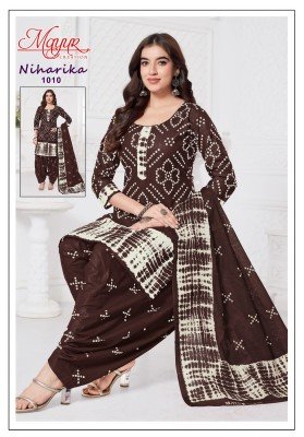 Niharika vol 1 by Mayur Unstitched pure cotton dress material catalogue at affordable rate dress material catalogs