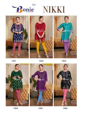 Nikki by Bonie Amazing reyon printed short top catalogue at affordable rate western wear catalogs