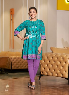Nikki by Bonie Amazing reyon printed short top catalogue at affordable rate western wear catalogs